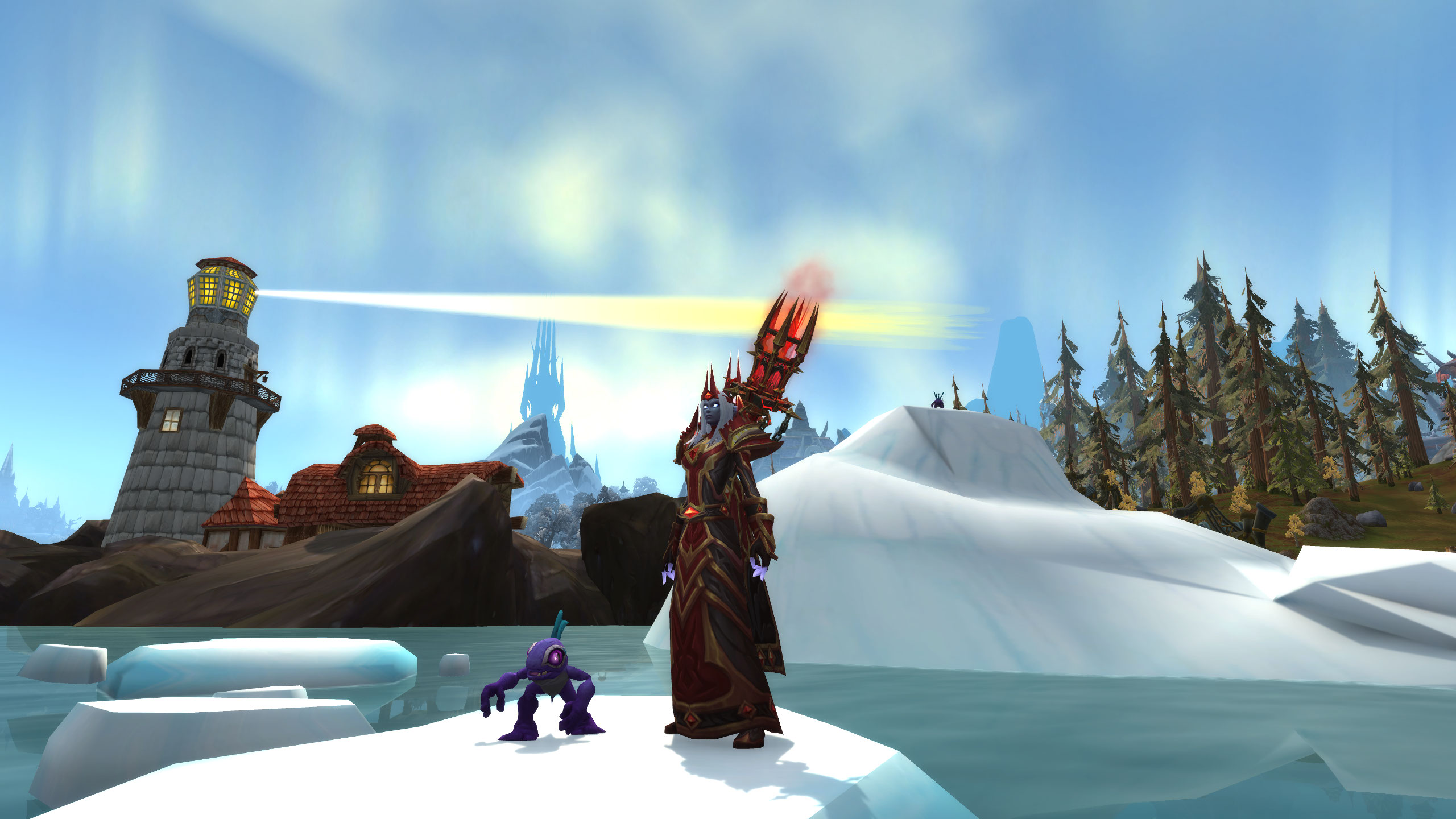 Glimr pet and Nightborn Mage, Grizzly Hills